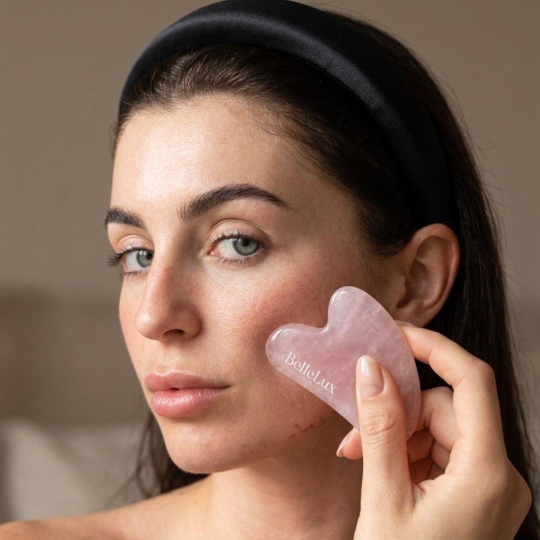 BelleLux Rozenkwarts Gua Sha